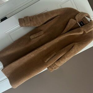 camel teddy expresss coat size small